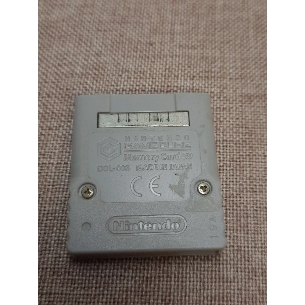 Official Nintendo GameCube Memory Card DOL-008 59 Blocks Tested